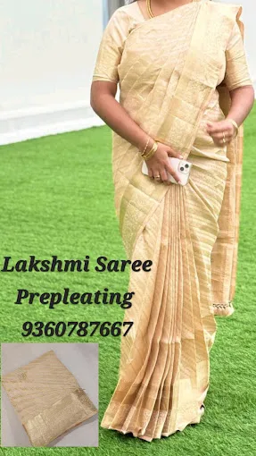 Lakshmi saree pre pleating & box folding services