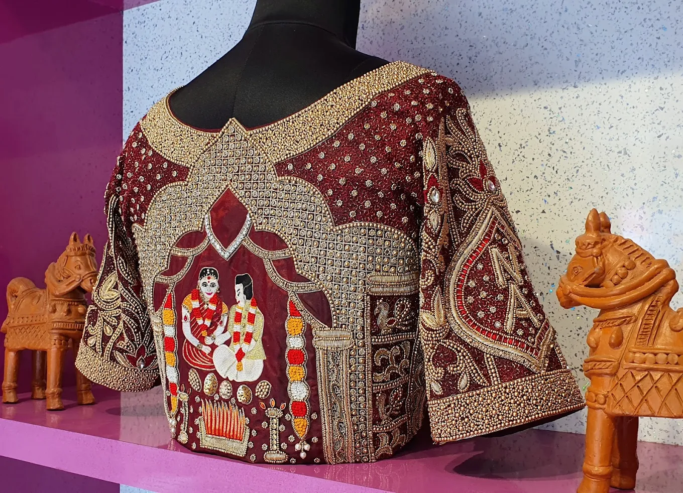 Aari Embroidery and bridal blouse work